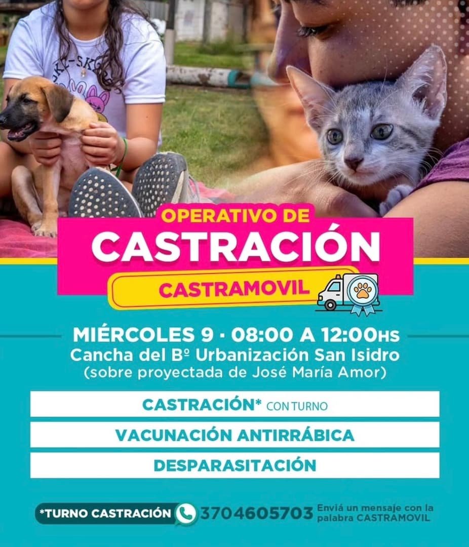 Flyer Castración Formosa